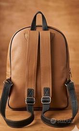 Zaino in vera pelle - Made In Italy (bicolore)