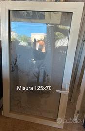 Finestra in alluminio bianco