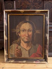 Antico dipinto - Cristo benedicente, XVIII secolo