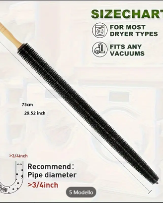 SPAZZOLA pulizia lavatrice/asciugatrice - 75 cm