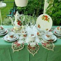 Servizio 24 Pz Caffè e dolce in porcellana dipinta