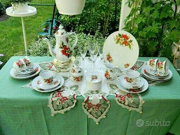 Servizio 24 Pz Caffè e dolce in porcellana dipinta