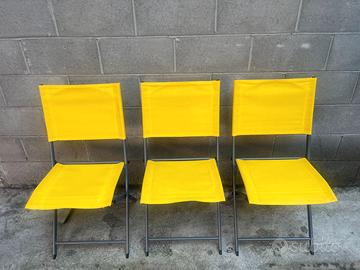 Sedie da giardino in acciaio pieghevole