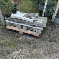 Tavolo e panchina giardino cemento