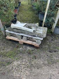 Tavolo e panchina giardino cemento