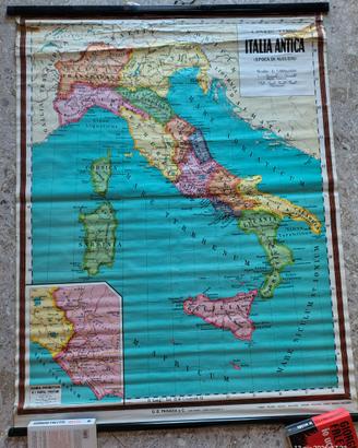 Italia Antica Mappa Scolastica Epoca di Augusto