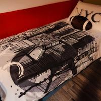 letto ad una piazza con contenitore e materasso