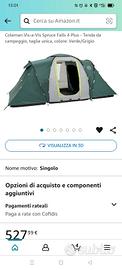 Tenda Coleman da 4 persone con accessori