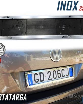 Portatarga Posteriore Acciaio Cromato per Nissan