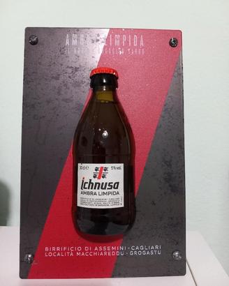 Espositore Ichnusa nuova birra30cl, metallo