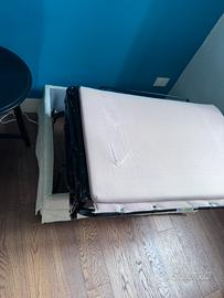 Materasso Ikea + pouf con doghe, 100€, come nuovo!