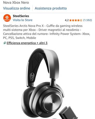 Cuffie SteelSeries Arctis Nova Pro X Wireless
