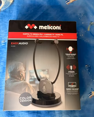 Cuffia Tv wireless Meliconi Easy Audio con base di