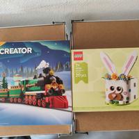 Lego trenino di natale e coniglio NUOVI