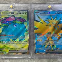 2 Pokémon cards - Venusaur & Zapdos 151 ITA - MINT