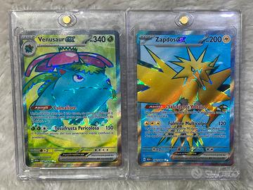 2 Pokémon cards - Venusaur & Zapdos 151 ITA - MINT