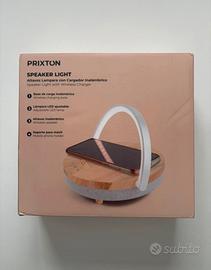 Luce, autoparlante, caricabatterie wireless