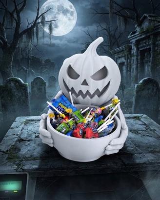 Porta caramelle / Svuotatasche zucca Halloween in