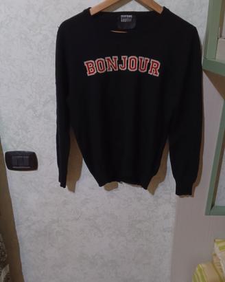 Felpa Markus Lupfer Bonjour. 100% Merino Wool Colo