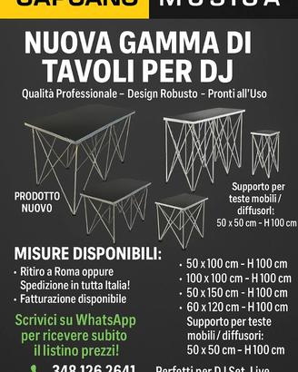 TAVOLI PER DJ