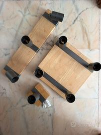 3 Lampadari/Faretti Briloner Wood Basic NUOVI 80€