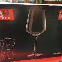 Stock calici di vino RCR modello Aria 46 nuovi, an