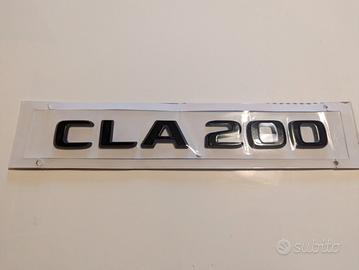 Scritta Mercedes-Benz CLA 200 nero lucido e opaco