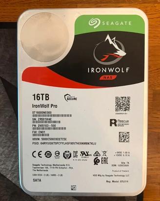 Seagate Ironwolf Pro 16Tb ST16000NE000 Hard Disk