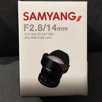Samyang 14mm f/2.8 Canon EF – Pari al nuovo

