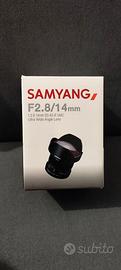 Samyang 14mm f/2.8 Canon EF – Pari al nuovo
