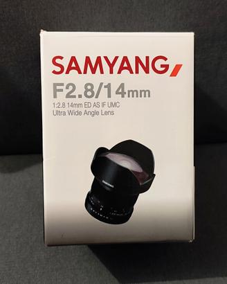 Samyang 14mm f/2.8 Canon EF – Pari al nuovo
