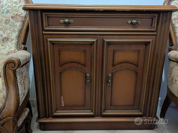 Mobiletto contenitore in legno