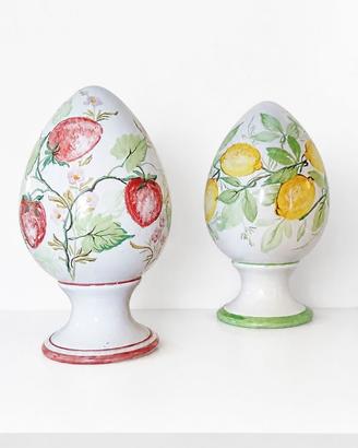 Coppia Pumi Pugliesi Vintage 25 cm in Ceramica