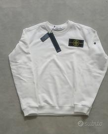 Felpa Stone Island Bianca Nuova con Cartellino (Ta