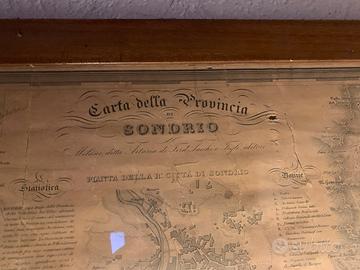 Cartina antica provincia di SONDRIO