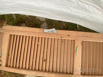 2 Coppie di persiane in legno con maniglia