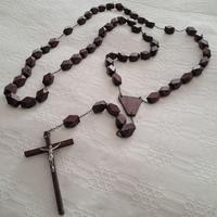 Grande Rosario in legno da parete