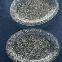 Piatti Ovali IVV Italy - Vintage Vetro Ghiaccio