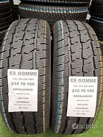 2 gomme 215 70 15c GRENLANDER INV RIF1099