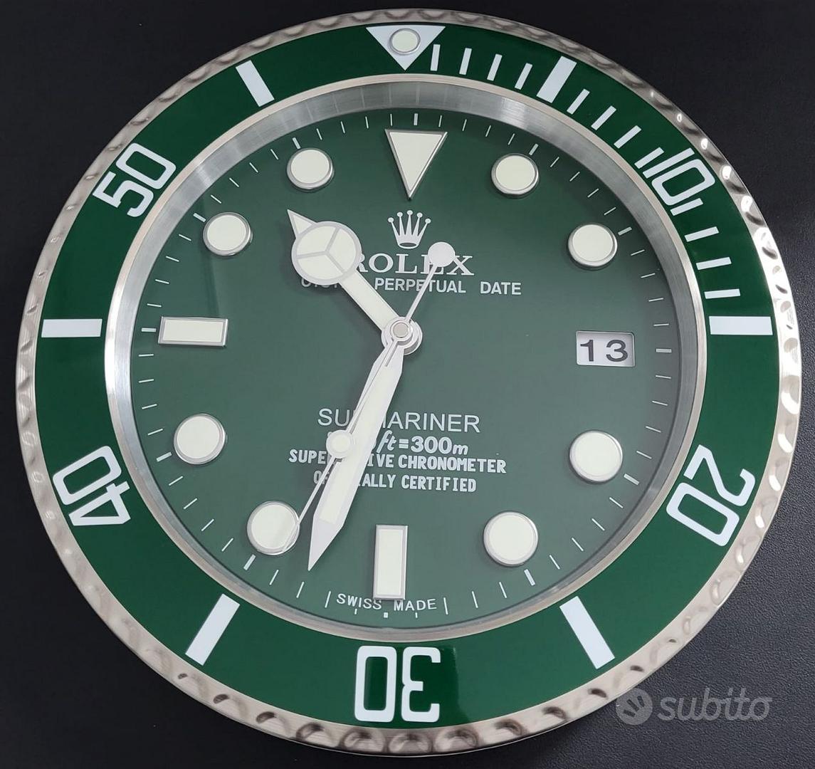 OROLOGIO Muro ROLEX SUBMARINER VERDE 139Promo 119 Arredamento e