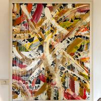 Grande quadro astratto moderno