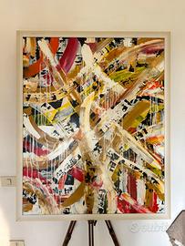 Grande quadro astratto moderno