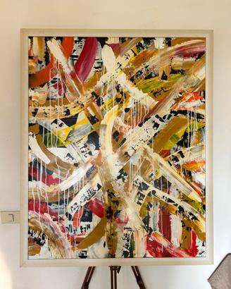 Grande quadro astratto moderno