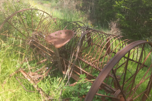 Rastrellone da fiieno, antico, usato