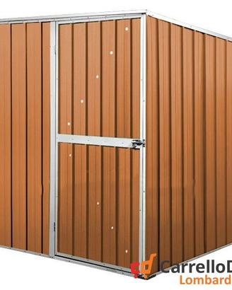 Box da giardino lamiera 175x185cm legno chiaro