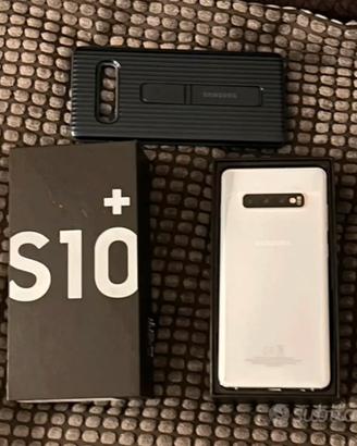 Samsung Galaxy S10 Plus 128 GB Prisma White+cover