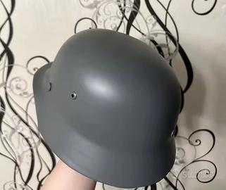 Elmetto Tedesco M35 Stahlhelm WWII Grigio Verde Fe
