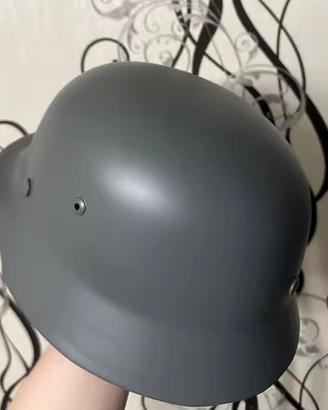 Elmetto Tedesco M35 Stahlhelm WWII Grigio Verde Fe