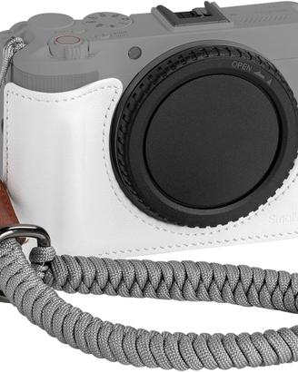 Custodia Cover Canon R50 V in pelle bianca