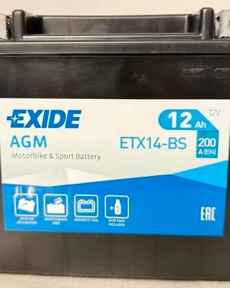 BATTERIA MOTO EXIDE ETX 14-BS